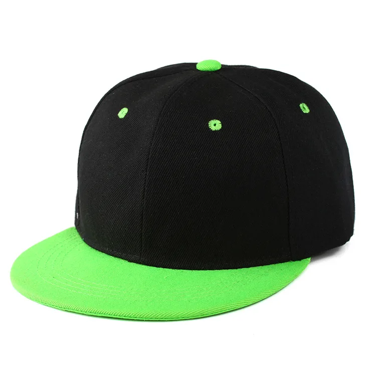 black green Lanmaocat, разноцветные кепки в стиле хип-хоп, с логотипом на заказ, с текстовым принтом, для взрослых, женщин, мужчин, детей, индивидуальный логотип, шапки в стиле хип-хоп, персональный - Цвет: black green