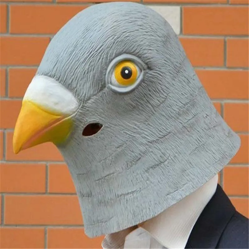 DHL бесплатная доставка 20 шт./лот маска на Хэллоуин латексная для птиц Маскарадная