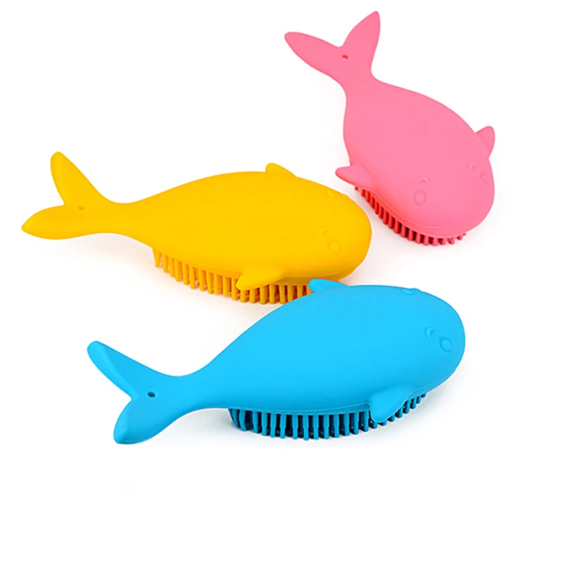 Baby silicone bath brush Brand comb the blood circulation Soft Gentle