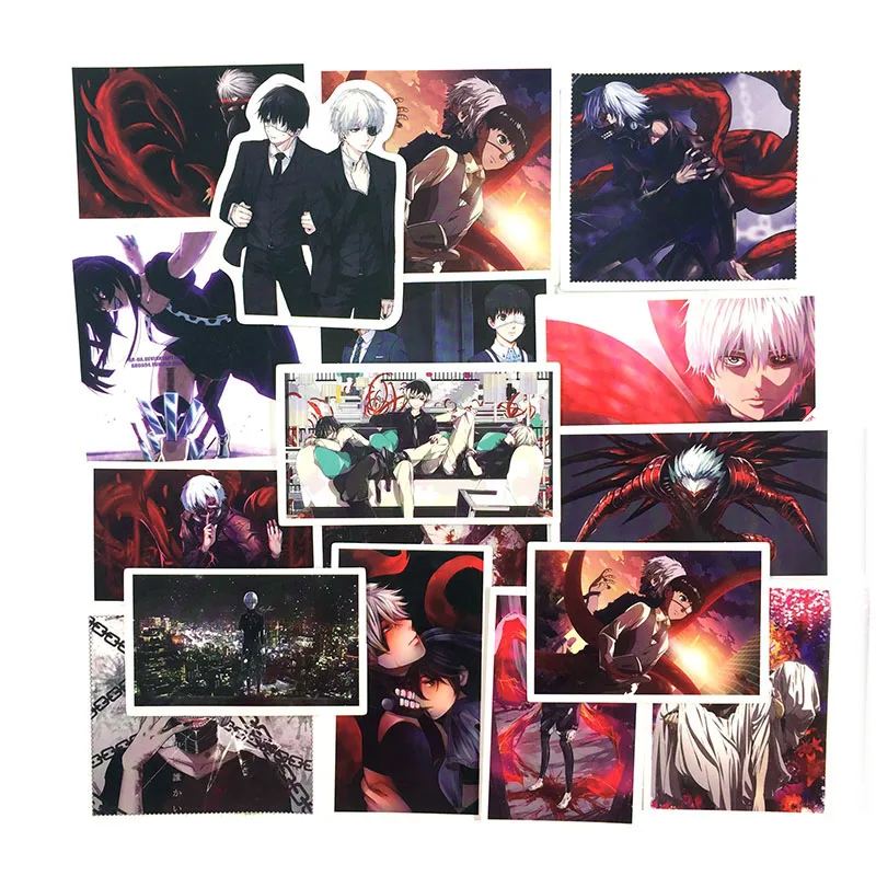 50 шт./лот классная одежда с надписью «Tokyo Ghoul аниме наклейки; классические игрушки для Чемодан ноутбука скейтборд для телефона на мотоцикл игрушка для малыша наклейка с бомбой