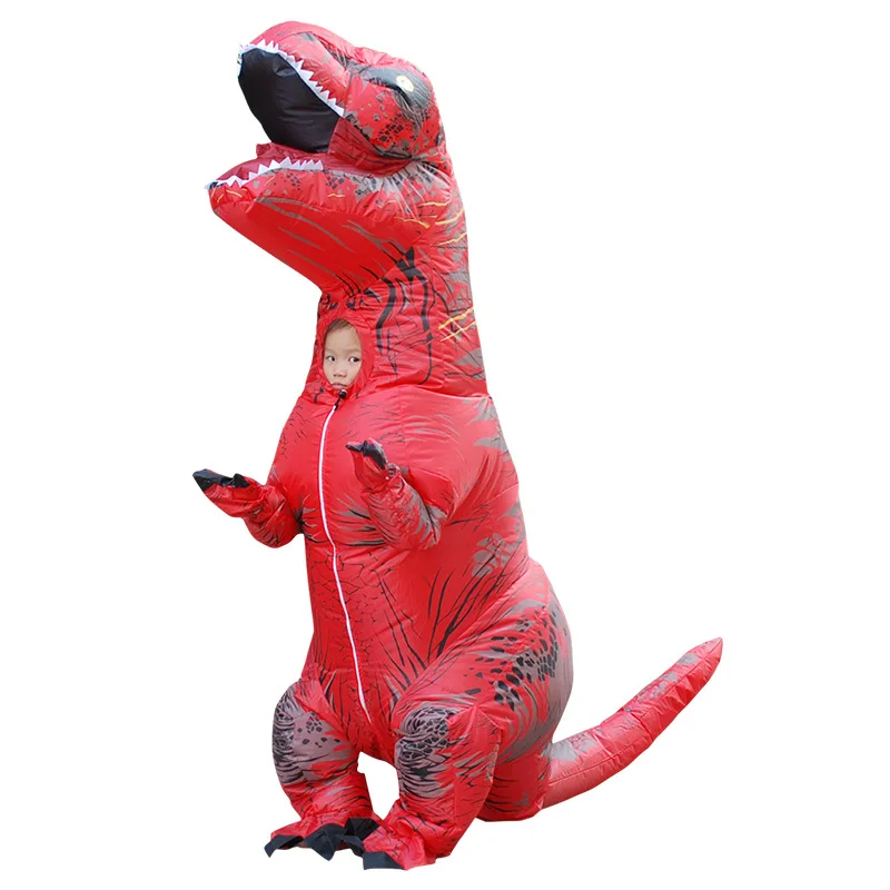 Надувные уличные игрушки T-Rex, 5 цветов, 180 см/220 см, гигантские, для взрослых и детей, костюмы для косплея динозавра, вечерние костюмы на Рождество и Хэллоуин