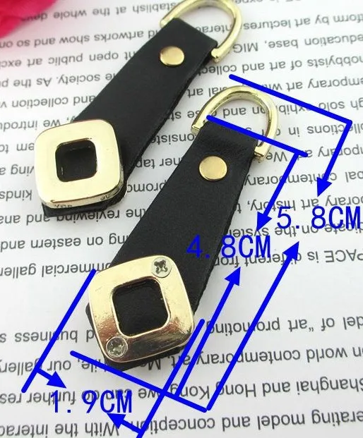 10 шт. кожа молния тянуть с золотым декором для № 5 и 8 молния* zip-съемник* застежка* молния ползунок* молнии Замена