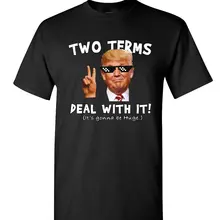 Два условия справиться с ней Футболка Дональд Трамп Тролль мем мага Для мужчин s футболка Cool Повседневное гордость футболка Для мужчин Мужская мода