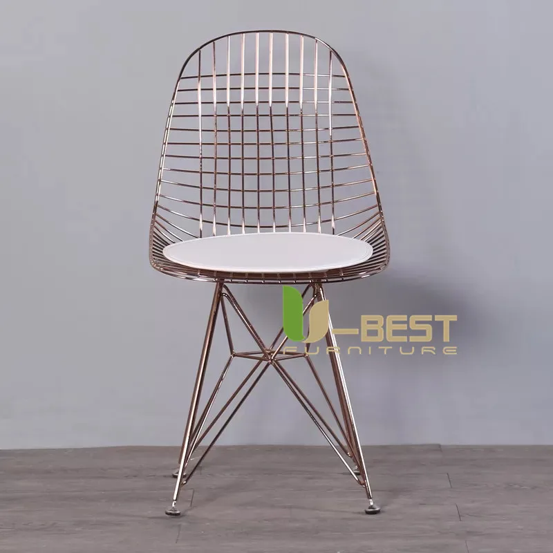 U-BEST промышленные металлические проводной стул, Гарри bertoia stackable Проволочной кафе столы и стулья Открытый стул