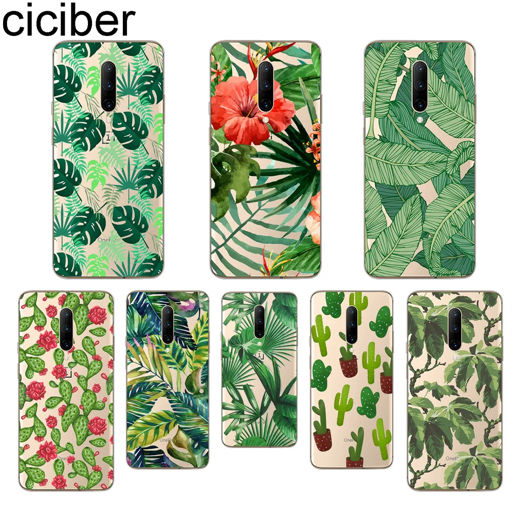 ciciber Green leaves Phone Case For font b Oneplus b font font b 7 b font