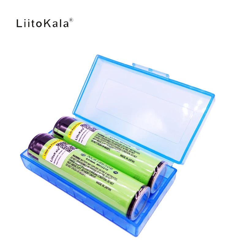 

2PCS 2017 liitokala original NCR18650B 3.7V 3400 mah 18650 3400mah for rechargeable lithium battery+BOX