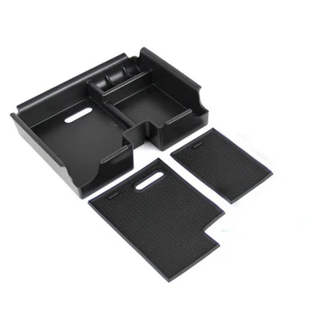 

Car Styling Central Armrest Storage Box Car Organizer Suit For L/and Range Rover Evoque 2009-2016 Container Tray Accessories