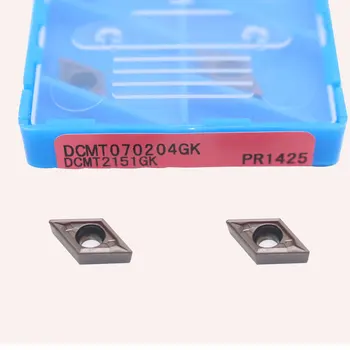 

10pcs DCMT070204 GK DCMT2151GK PR1425 Carbide Inserts High Quality Cutter Plates Hard Alloy Blade CNC Lathe Turning Tool