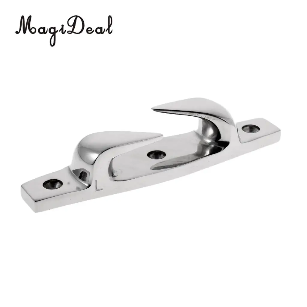 MagiDael Heavy Duty Stainless Steel Handed Fairlead Marine Boat Deck Skene Cleats 6' 154mm Left/Right for Mooring Anchoring Boat