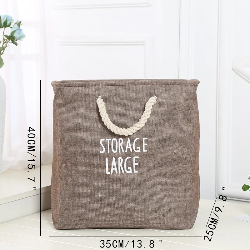Waterproof Laundry Clothes Basket Cloth Storage Box Sundries Bag Decoration Gift