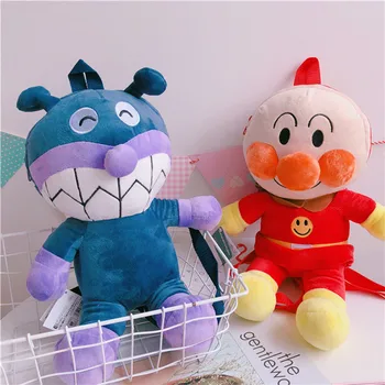 

Cute Anime Bread Superman and Bacteria Kid Plush Doll Styling Backpack Child Cartoon Backpack