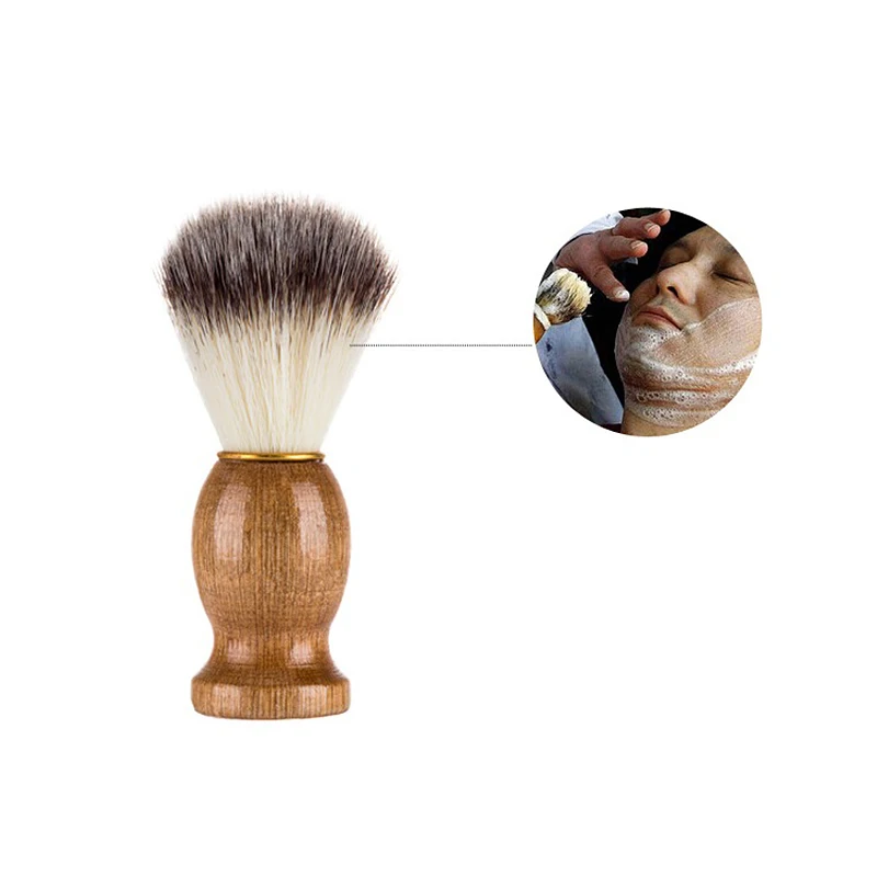 Badger Hair Мужская кисть для бритья борода щетка Мужская лицевая борода приспособление для чистки бритвенный инструмент бритва щетка с