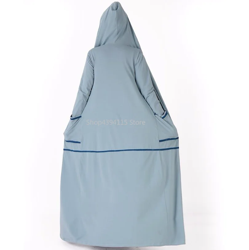Модное мусульманское взрослое популярное цветное кимоно с капюшоном abayas женское