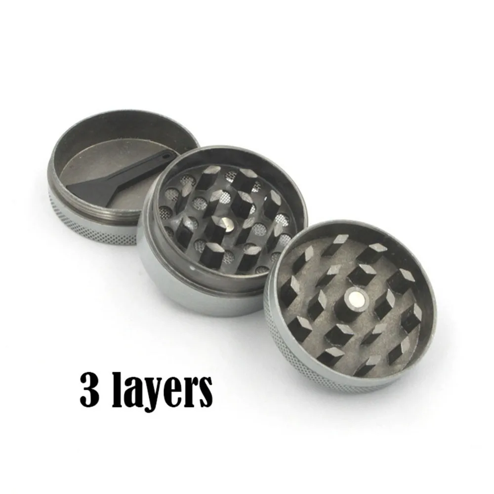 1 Pcs 4 Layers Spice Mill Pipes Tobacco Smoking Pipe Smoke Detectors Pipe Grinding Smoke Narguile Weed Grinder Tobacco Crusher