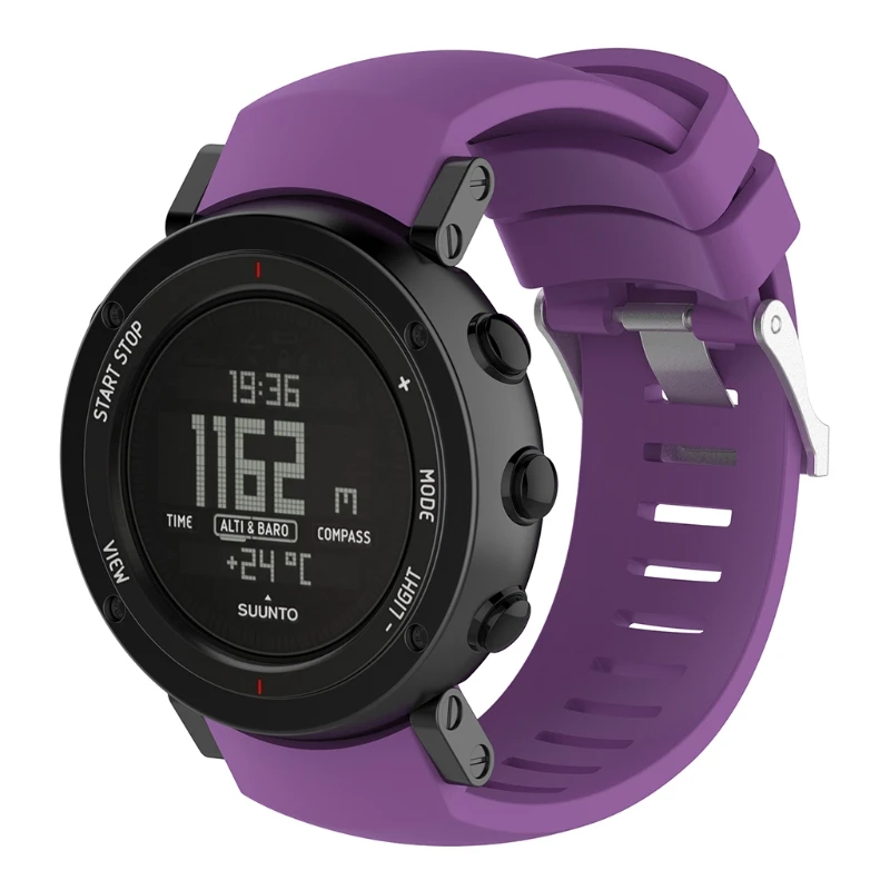 Силиконовый сменный ремешок для SUUNTO Core ALU Black Sports gps Watch