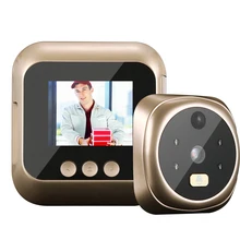 Y5 видеокамера на дверной звонок 2,4 дюймов HD экран ЖК-дисплей ночного видения Поддержка фото видео глазок просмотра открытый дверной Звонок
