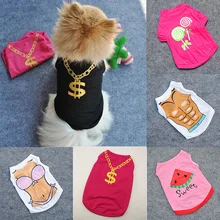 

Hot Sales Pet Dog Summer Breathable T-shirt Vest Puppy Bikini Flower Print Clothes Large