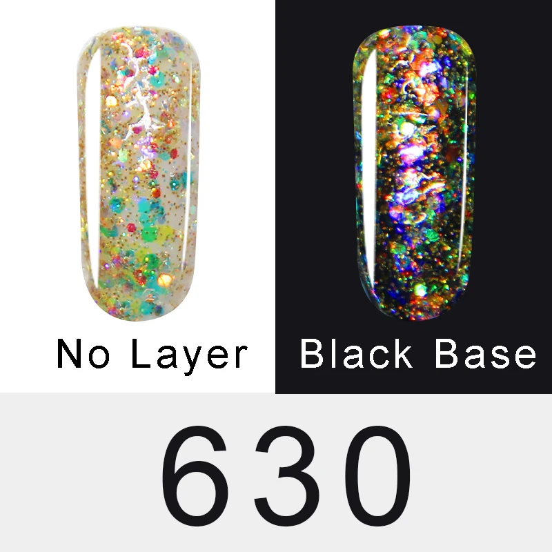 LAKIMU стиль алмаз 5 мл УФ Гель-лак для нейл-арта УФ светодиодный полуперманентный все для маникюра замочить от гель лак для ногтей дизайн - Цвет: 630