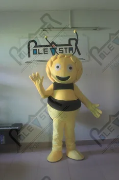 

Maya bee mascot costumes happy face honey bee costumes