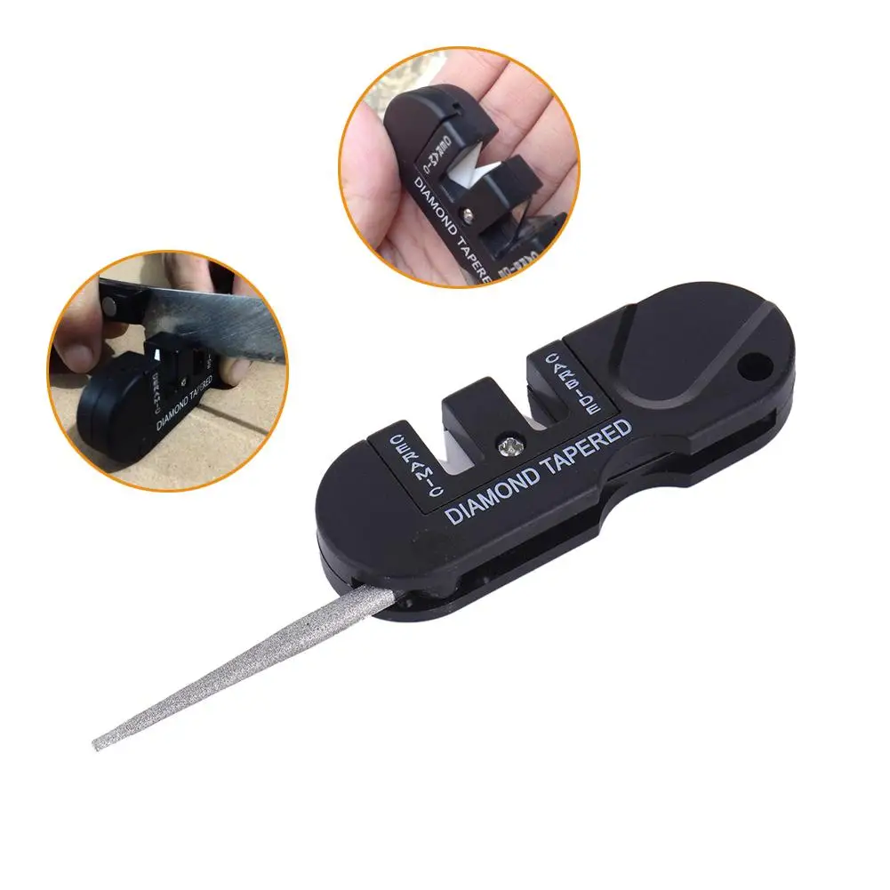 

Outdoor Portable Multifunctional Self Defense Security Attack Tools Diamond Sharpening Stone EDC Defensa Personal Tools