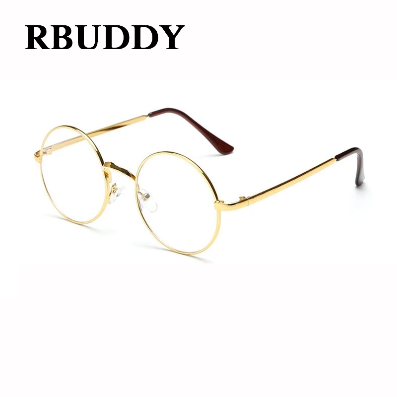 RBUDDY очки прозрачные круглый Винтаж солнцезащитные женские для компьютера 2017