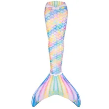 Купальный костюм Русалочки для детей, Костюм Русалки для Хэллоуина, костюм русалки, подарок на праздник, купальники, можно наносить ласты