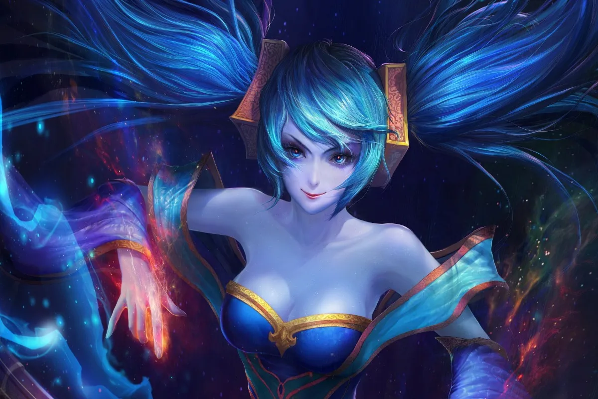 DJ Sona LOL The Maven Of string PAT110 искусство стен на заказ для декора комнаты домашнее