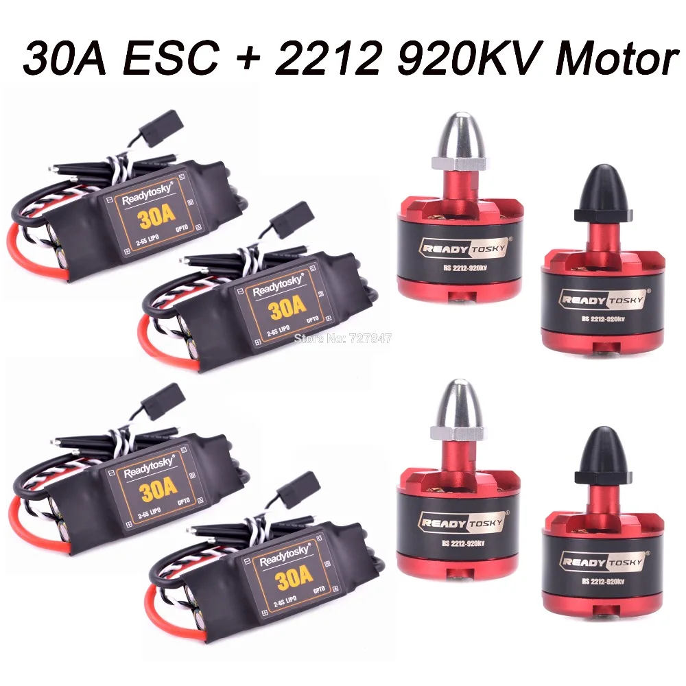 30A ESC OPTO 2-6S бесщеточный ESC электронный регулятор скорости+ 2212 920kv двигатель 2-4s для F450 S500 ZD550 RC вертолет Квадрокоптер