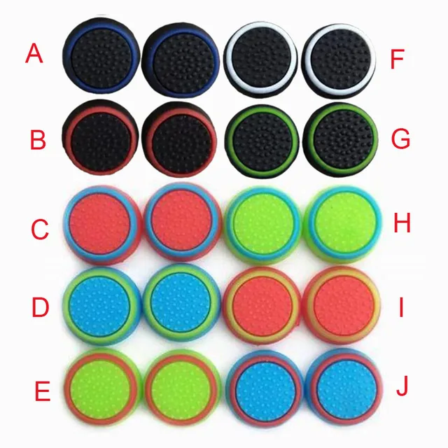 Best Price Silicone Gamepad Analog Joystick Thumb Stick Grip Caps For Sony PS3 PS4 PlayStation Dualshock 3/4 Xbox One 360 Controller Cover