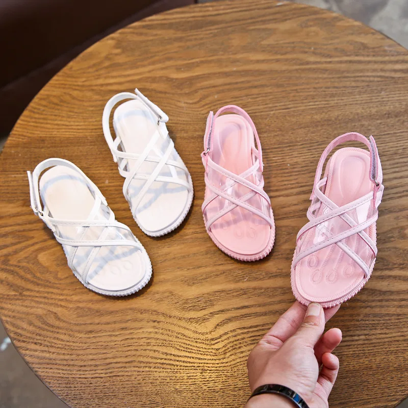 Little Girls Sandals For Princess Baby Beach Shoes Big Kids Summer