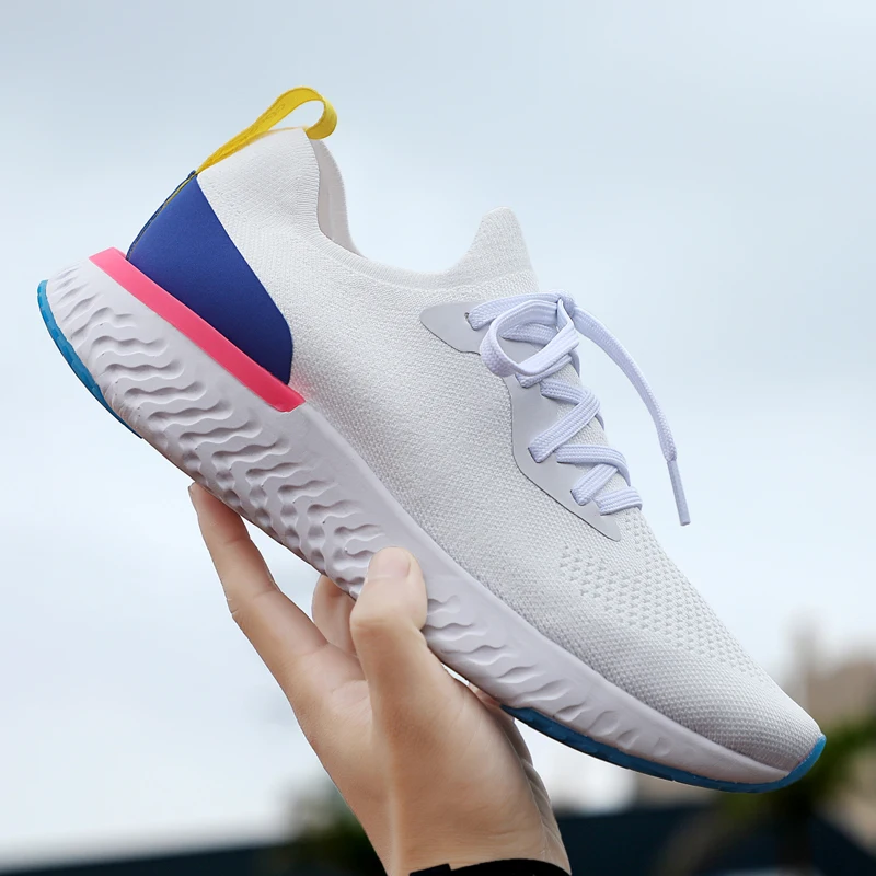 Кроссовки для мужчин и женщин Epic React обувь Flyknit уличные спортивные кроссовки дышащая сетка пара ботинок женская обувь для бега