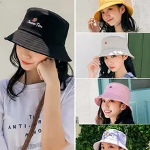 Праздник Простой Путешествия Отдых Лето кепки клубника панамка с вышивкой 6 цветов для мужчин и женщин