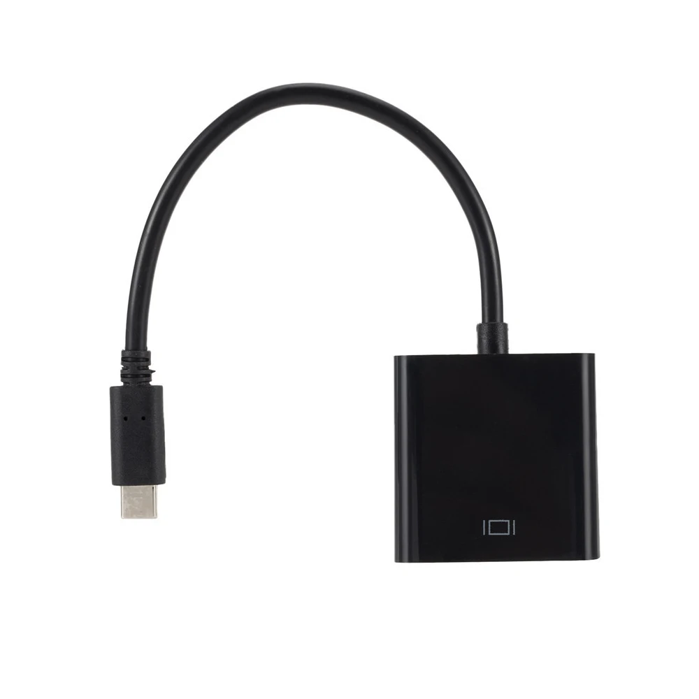 Usb Тип C к VGA адаптер usb кабель 3 1 тип c Мужской вставной конвертер для ноутбука