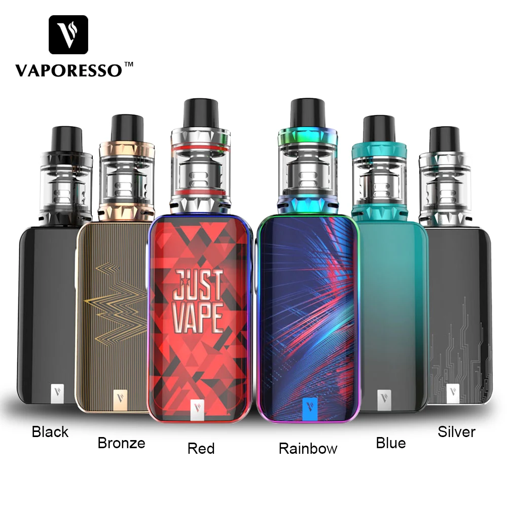 Оригинальный 80 Вт Vaporesso Luxe Nano сенсорный экран Vape комплект с 2500 мАч батарея и 3,5 мл/2 мл SKRR-S Мини Танк QF сетчатая катушка E-cig комплект