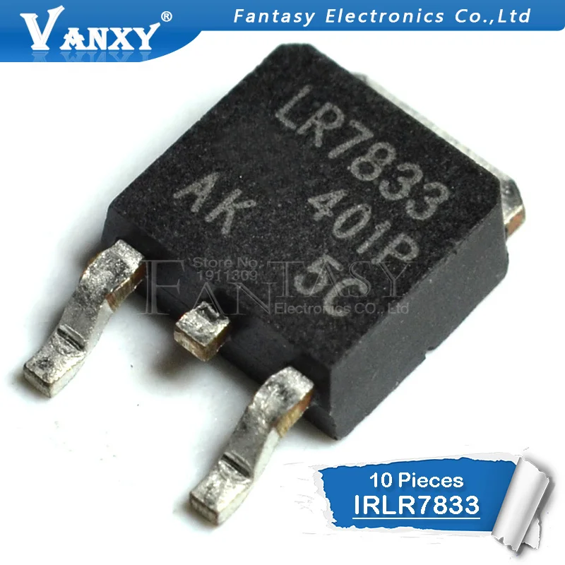 10 шт. IRLR7833 252 LR7833 LU7833 TO252 IRLR7833TRPBF MOSFET N CH 30V 140A|Интегральные схемы| |