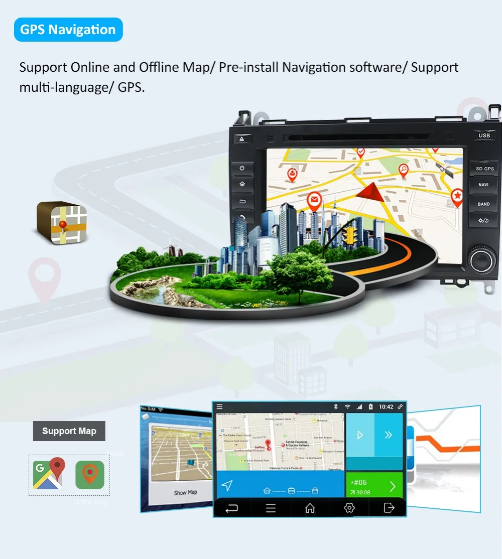 Excellent Android 9 For Mercedes Benz Sprinter B200 W209 W169 B-class W245 B170 Vito W639 2 DIN Car DVD player Radio GPS multimedia stereo 21 Excellent Android 9 For Mercedes Benz Sprinter B200 W209 W169 B-class W245 B170 Vito W639 2 DIN Car DVD player Radio GPS multimedia stereo 21