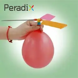 Воздушные шарики вертолеты Летающий DIY полет наука самолет детская игрушка может