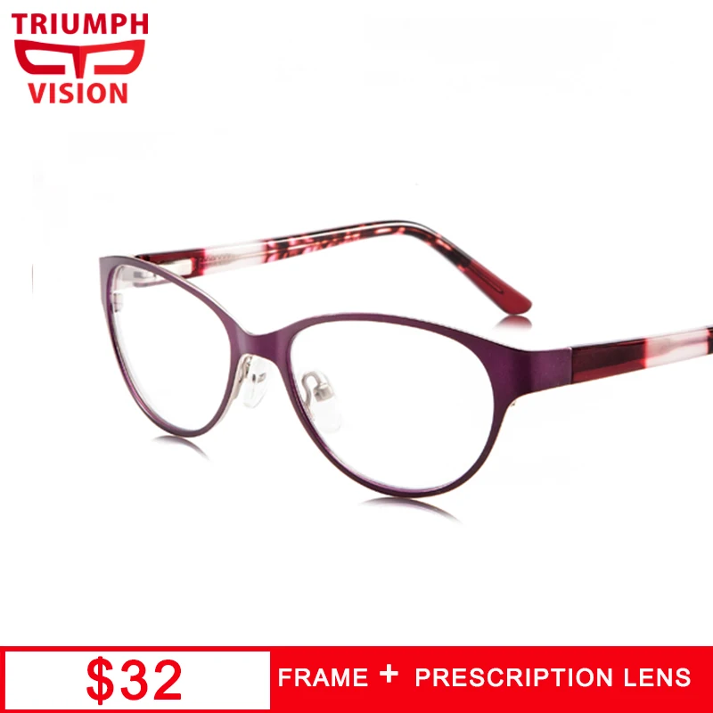 TRIUMPH VISION женские очки по рецепту разноцветные полные кошачий глаз оправа Очки для