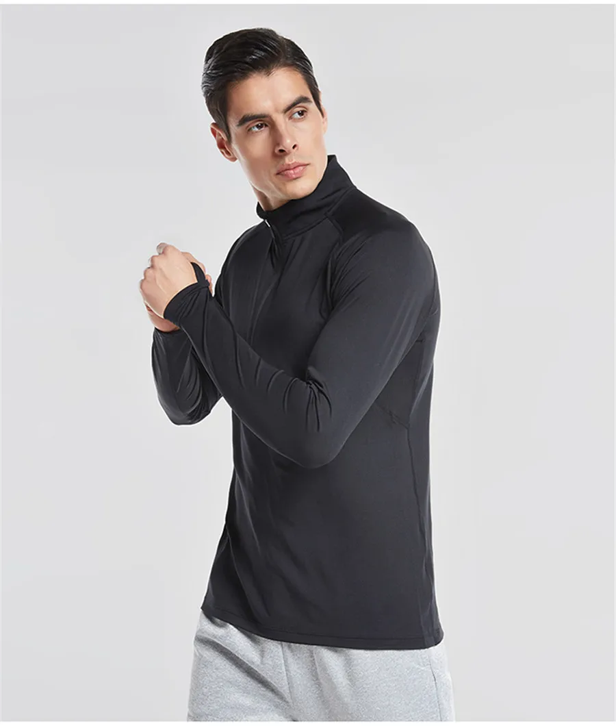 Vansydical мужские футболки с длинным рукавом для бега, дышащие толстовки для фитнеса, компрессионные обтягивающие топы для велоспорта