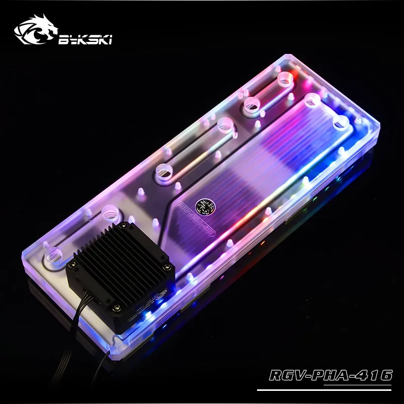 BYKSKI акриловый бак для использования Phanteks 416 чехол компьютера/3PIN 5V D RGB / Combo DDC насос