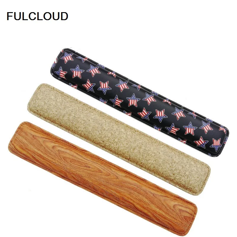 FULCLOUD 2017 New 465*25*82mm Fashion Leather Hand Pad Mouse Wrist Rest 104 Mechanical Keyboard free shipping |