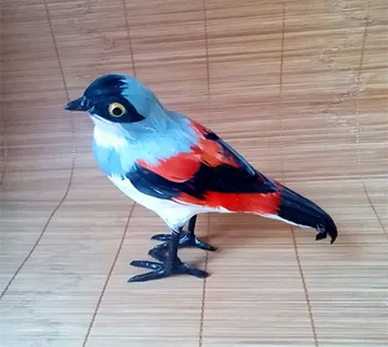 

Simulation shrike polyethylene&furs shrike model funny gift about 17cmx15cm