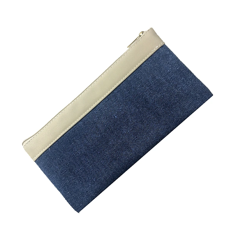 

2019 New Fashion Patchwork Canvas Unisex Women Men Wallets Long Purse Small Designer Brand Phone Holder Slim Zipper Bag