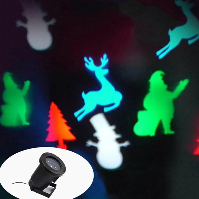 Outdoor Indoor Christmas Spotlight Modern Xmas Trees Santa Clause