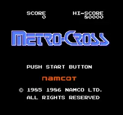Metro-Cross Region Free 8 бит игровая карта для 72 Pin видео игры плеер