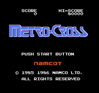 

Metro-Cross Region Free 8 Bit Game Card For 72 Pin Video Game Player