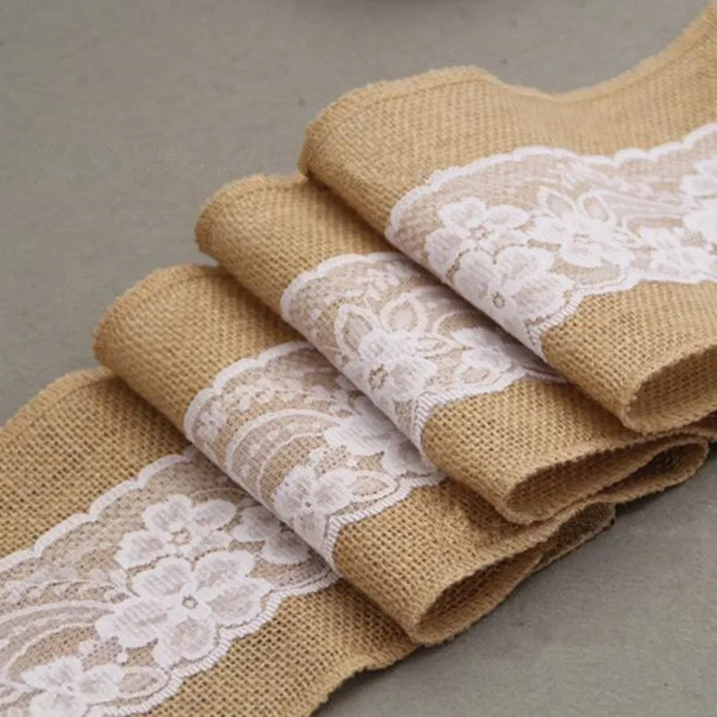 245cm* 15cm Burlap Hessian Ribbon with Lace Sashes for Wedding Craft Party Decoration , AA7896 245cm* 15cm Burlap Hessian Ribbon with Lace Sashes for Wedding Craft Party Decoration , AA7896