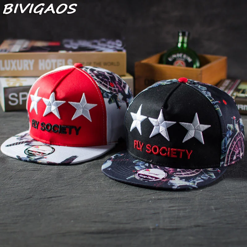 2016 New High Quality Men Women Lovers Snapbacks Hats Pentagram FLY SOCIETY Hip Hop Cap Baseball