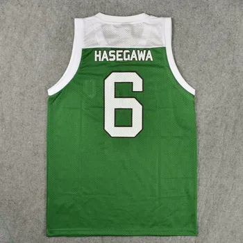 

Slam Dunk Cosplay Costume SHOYO Basketball Jerseys Num.6 HASENGAWA's Tops Basketball Team Uniform Sportswear for Men