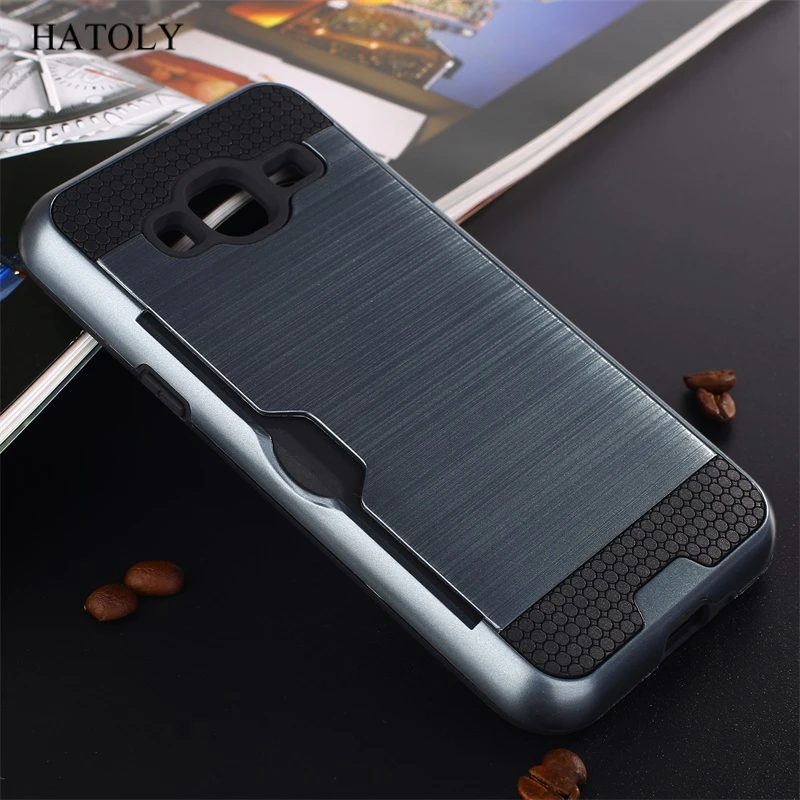 

HATOLY Case For Samsung Galaxy J3 J320 Armor Hybrid Tough Silicone Hard Back Phone Cover for Samsung J3 2016 with Card Slot <